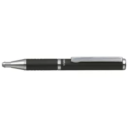   Golyóstoll, 0,24 mm, teleszkópos, metálfekete tolltest, ZEBRA "SL-F1", kék