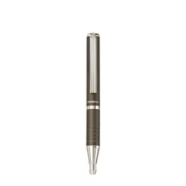   Golyóstoll, 0,24 mm, teleszkópos, metálszürke tolltest, ZEBRA "SL-F1", kék
