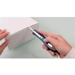 Univerzális kés, 9 mm, WEDO "Soft-cut", kék/fekete