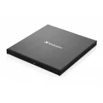 CD/DVD író, vékony, fém ház, USB 3.2 - USB-C, VERBATIM