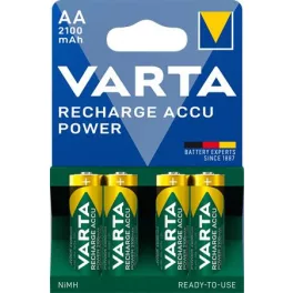   Tölthető elem, AA ceruza, 4x2100 mAh, előtöltött, VARTA "Power"