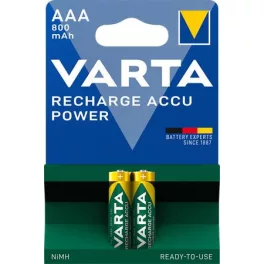   Tölthető elem, AAA mikro, 2x800 mAh, előtöltött, VARTA "Power"