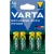 Tölthető elem, AA ceruza, 4x2600 mAh, előtöltött, VARTA "Power"
