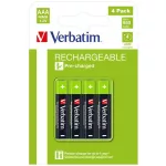 Tölthető elem, AAA mikro, 4x950 mAh, VERBATIM