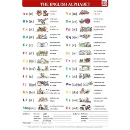   Könyökalátét, kétoldalas, A3, STIEFEL "The English Alphabet/Great-Britain"